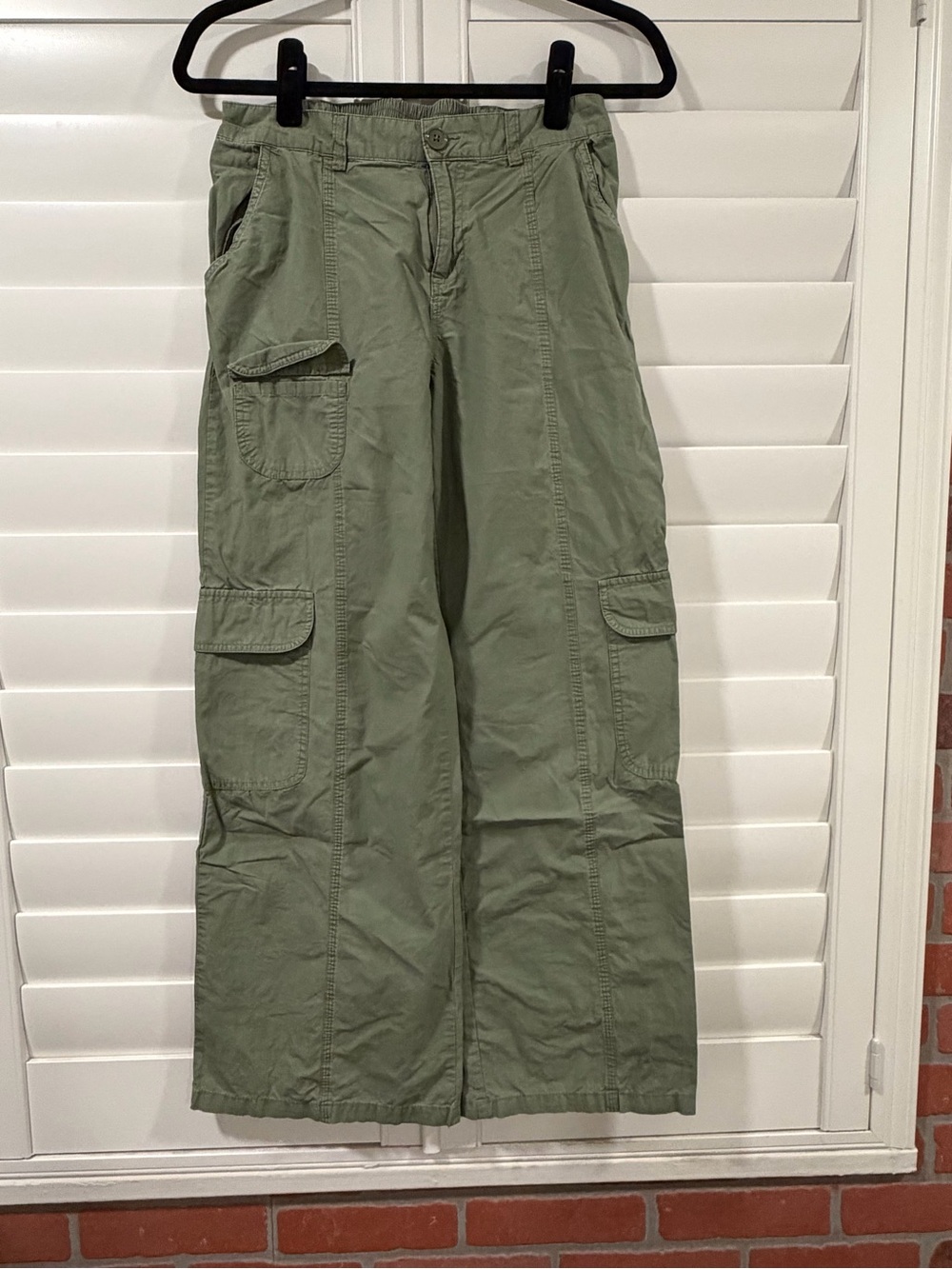 wild fable Olive Green Wide-Leg Cargo Pants